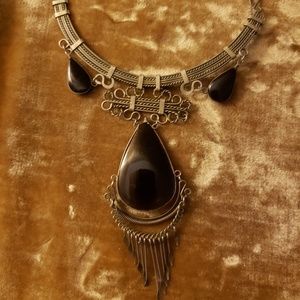 Black quartz necklace